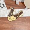Summer New Flat-bottomed Cool Slippers Women Wear High-end Sense Daily Versatile Fairy Style Sandals Women Fashion Not Tired Feet