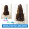 LUPU Synthetic Long Curly Hair Clip In Hair Extension High Temperature Women’s Wavy Hair Piece Black Light/Dark Brown