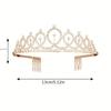 Bling Strass Kristall Krone Tiara Geburtstag Jahrestag Dekoration Alles Gute zum 18. 21. 30. 40. 50. Geburtstag Satin Schärpe Party Supplies