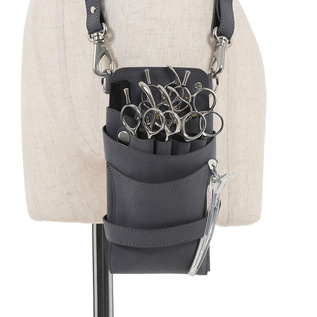 A Japanese Manufacturer Specializing In Scissor Sienna Holds Suitable for Hairdressers and DEEDS, Cases, No. 375, Blue-gray, 4-6 Scissors, Trimmers.