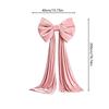 11x111cm Velvet Christmas Bow, Large Holiday Door Wreath Decor, Multifunctional Ornament For Tree Stair Fireplace Thanksgiving