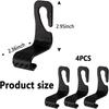 Utility Car Headrest Hidden Hook 33Lb(Max) Car Hooks For Purses And Bags,Hard Hat Holder For Truck Seat Hanger Storage Organizer For