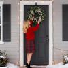 Premium-Realistic Wreath Christmas Pinewreath For Outdoor Window Mantel Artificial Door Holiday Ornament Pine Wreath For Winter