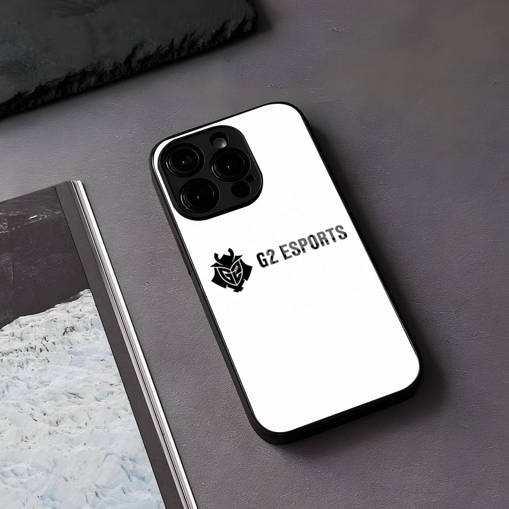 G2 E-Esports T-Teams Phone Case For IPhone 17 Air 16 E Pro Max 15 14 13 Mini 12 Pro 11 Max Plus Black Glass Cover