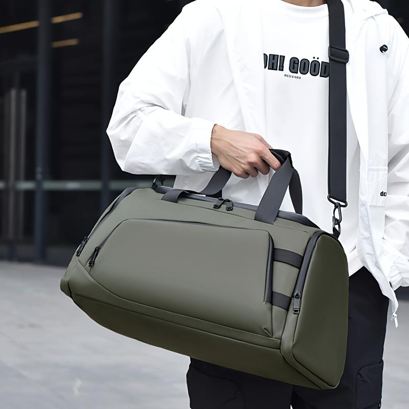 Large Capacity Versatile Duffel Bag with Multiple Compartments & Shoe Pocket,Unisex Casual Sport Fitness Bag for Gym, Travel & Overnight Trips