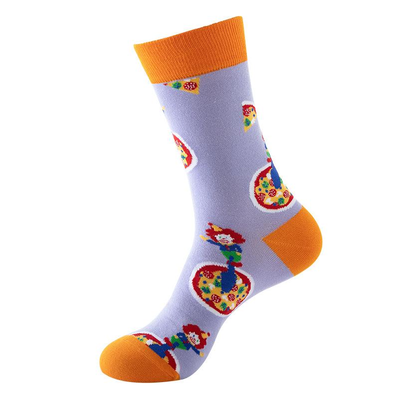 Food Series Men'S Socks Street Socks Summer Men'S Cotton Trend Socks Men'S Medium Tube Socks Men'S