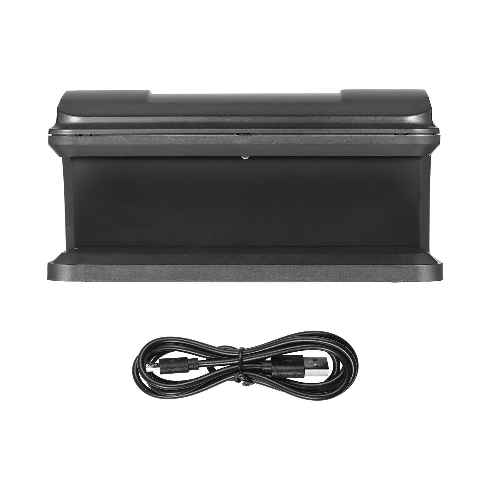 

3W UV Counterfeit Bill Detector for Banknotes Notes Checker Micro-USB Currencies EURO US Dollar POUND Cash Currency for Shop чорний