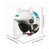 Children's CatEar Helmet Hard FastRelease Buckle Child Gear Dinosaur Wht Clear
