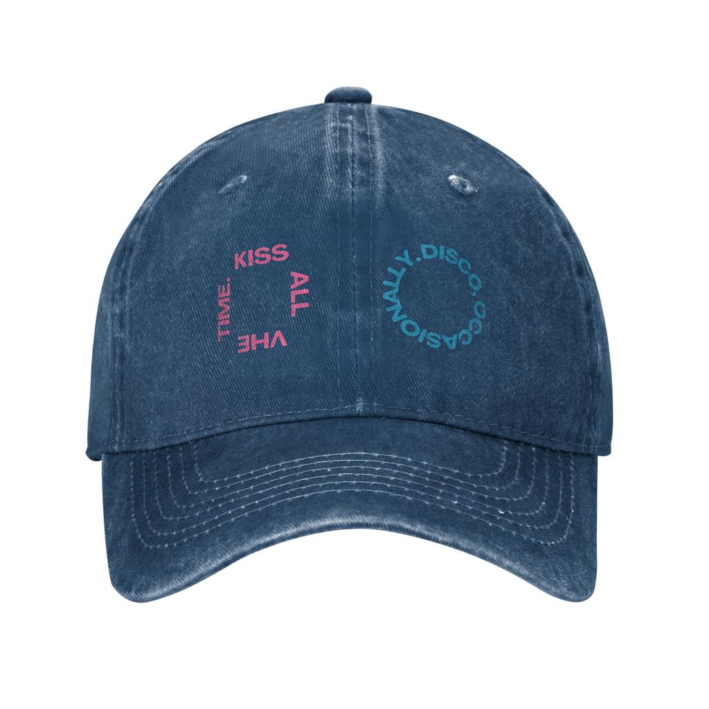 Harryed Stylesed Kiss All The Time Disco Occasionally Print Cap Men Women Trucker Hat Causal Headwear Baseball Cap Adjustable