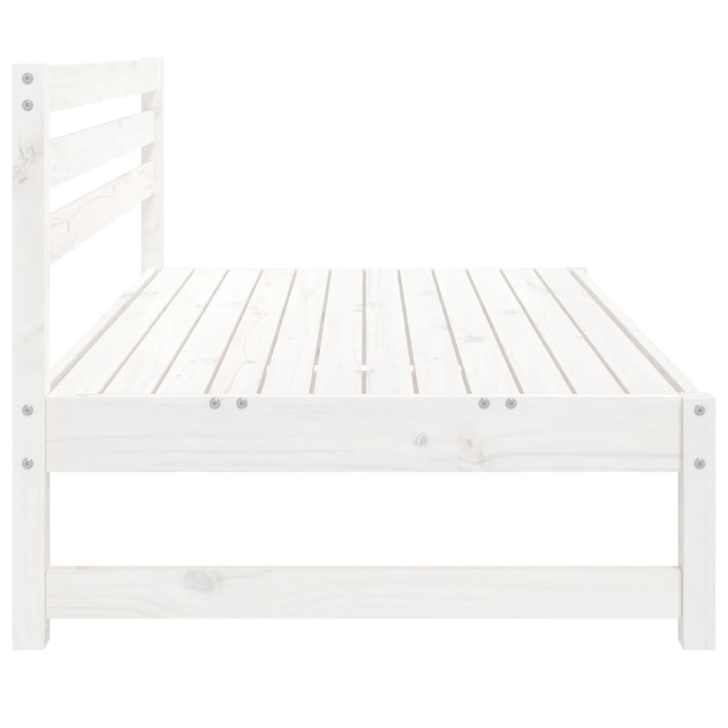 Garden Center Sofas 2 Pcs White 120 X 80 Cm Solid Pine Wood