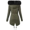 Warm Winter Women Plus Size Faux Fur Hooded Long Coat Thicken Fleece Fashion Parka Jacket Outwear