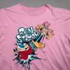 T-shirt Rosa Ren & Stimpy Show Cotone Unisex Taglie dalla S alla 5XL M318