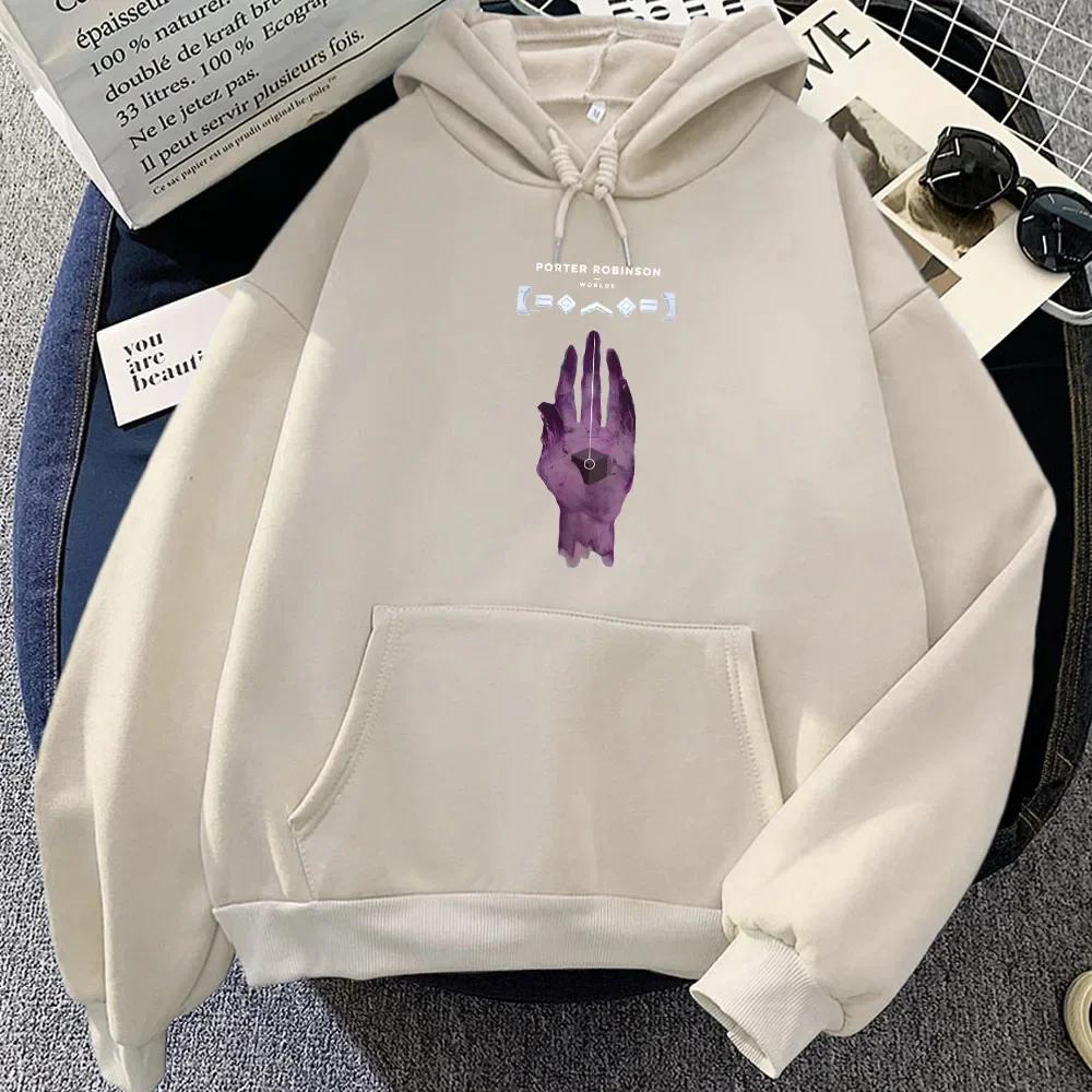 

Goodbye To A World Song Печатные толстовки Porter Robinson Singer Графические толстовки Sudaderas Para Mujer Женская одежда Зима S