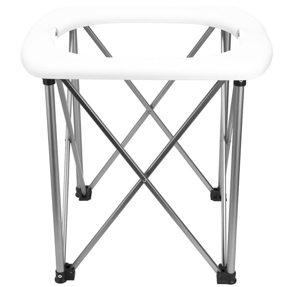 BRS94 1PCS Metal Portable Multi Functional Folding Emergency Mobile Seat Toilet for Outdoor