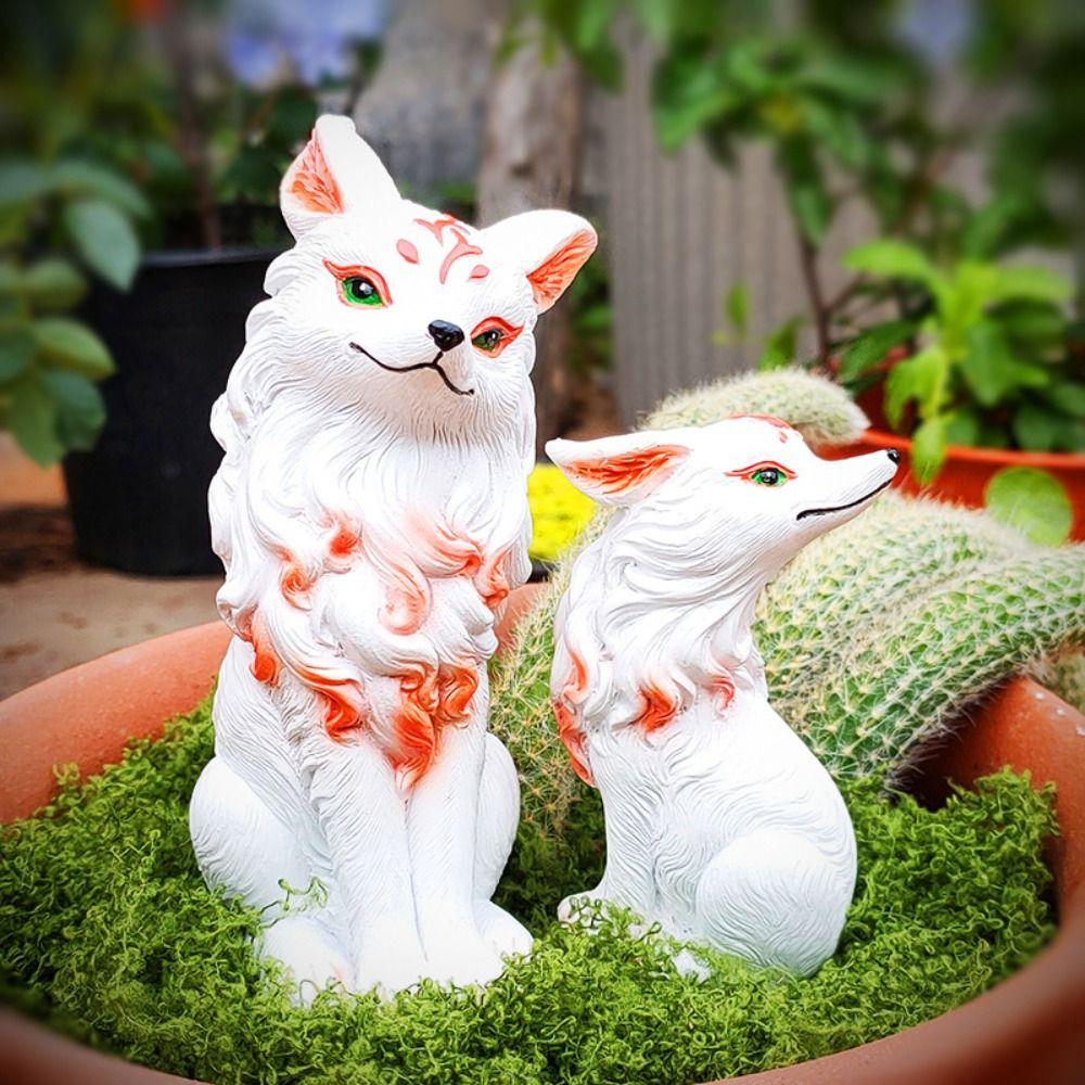 Resin Animal Sculpture Cute Garden Miniatures Figurine Micro Landscape Little Statue  Lawn