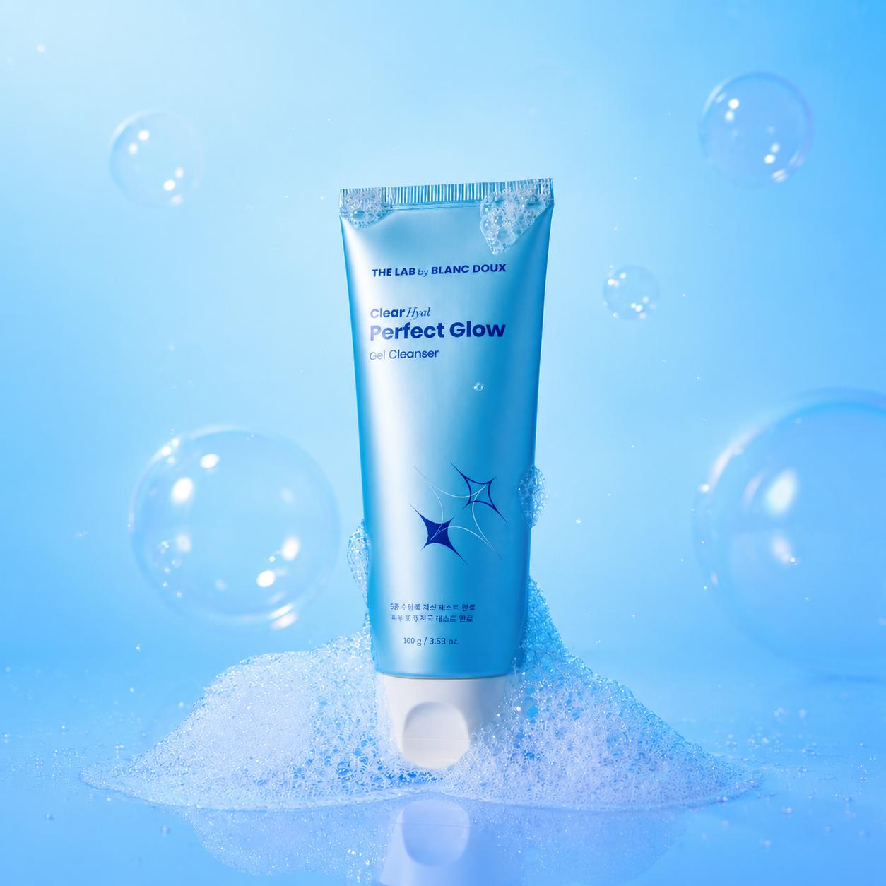 The Lab by Blanc Doux Очищающий гель для лица Hyal Dewy Glow 100 г – Увлажняющее очищающее средство для лица с гиалуроновой кислотой