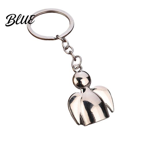 Zinc Alloy Pendant Angel Keychain for Backpacks Shape Metal Car Bag Accessory Key Ring Pendant Schoolbag Handbag Charm Decoration Accessories