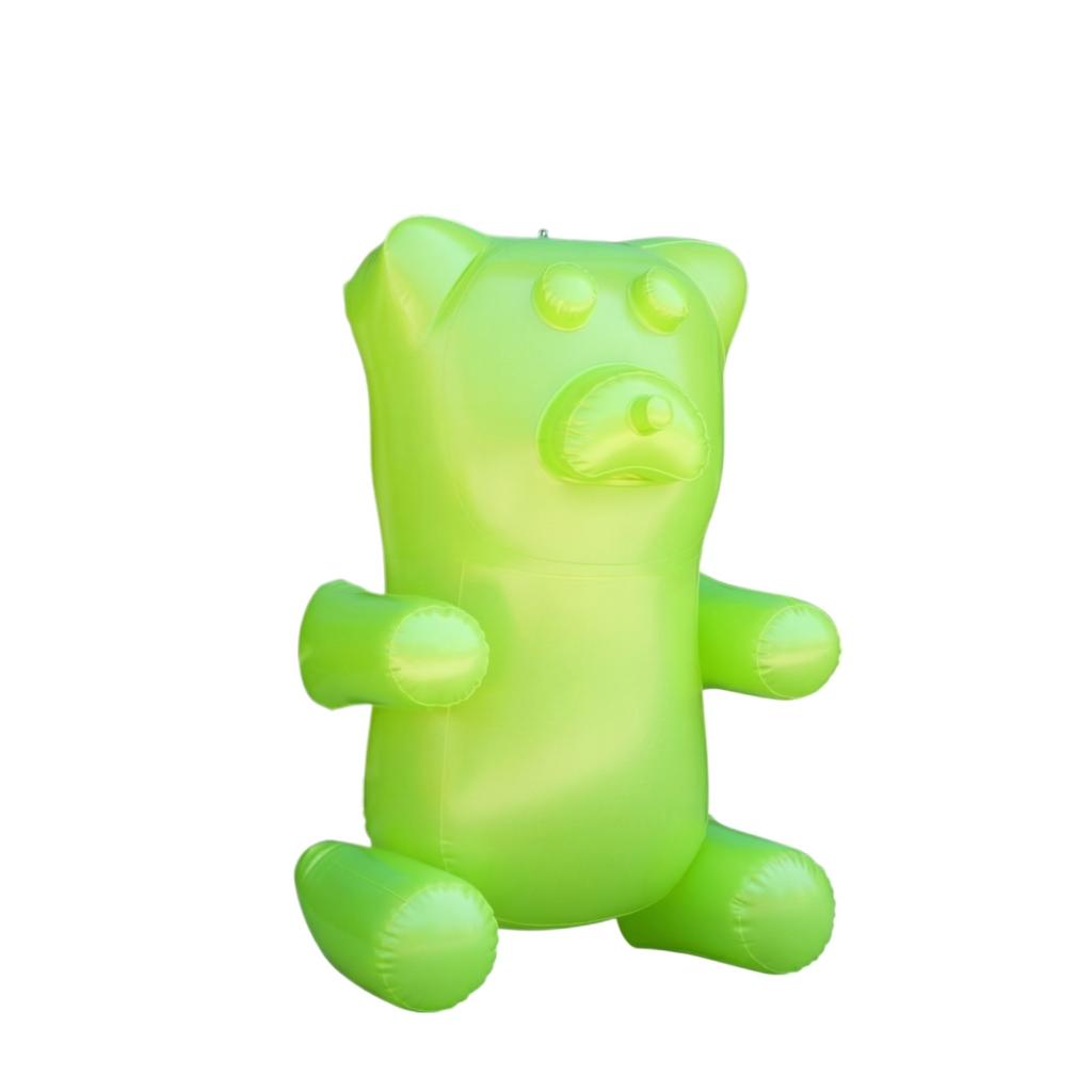 Aufblasbares Süßigkeitenbär-Spielzeug PVC Transparente Farbe Innendekoration