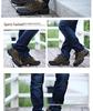 Men's Leather Non-slip Hiking Shoes - Large Size, Thick Sole, Outdoor Sports.