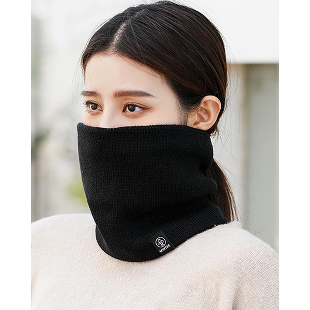 Winter Cold Weather Knit Neck Warmer, Black Product