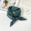 55 Cotton And Linen Headscarf Summer And Autumn Floral Silk Scarf Sweet Versatile Square Scarf Small Scarf Women'S Thin Decorative Silk Scarf