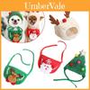 Soft Polyester Dog Cat Christmas Hat And Bib For Cute Holiday Photos