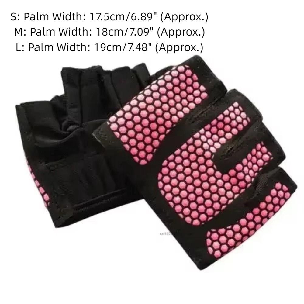 1 pair Breathable Gym Half Finger Gloves Anti-slip Fitness Gloves Cycling Gloves  Outdoor