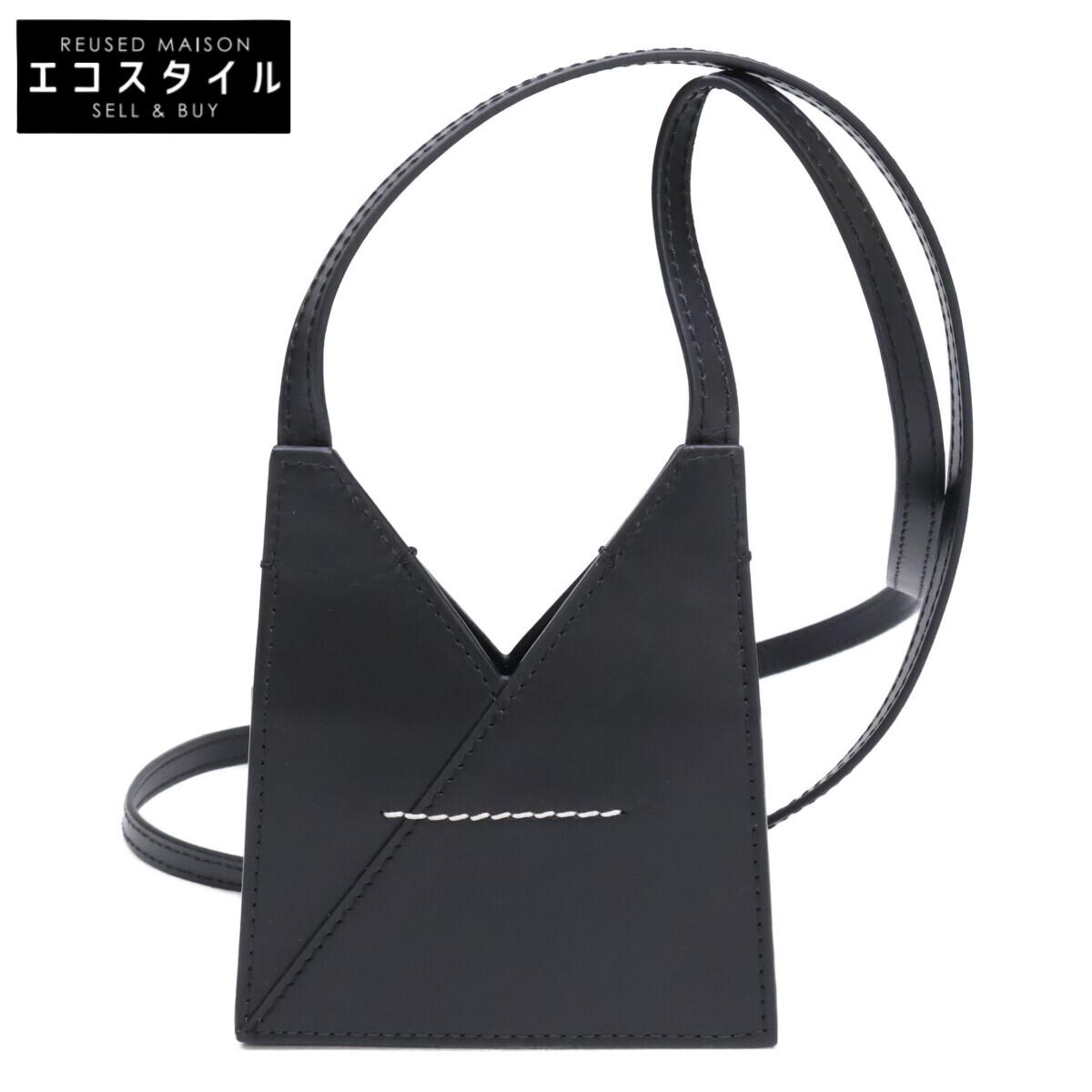 

MM6 [Excellent Condition] SB6ZI0005P5546T8013 Japanese Mini Crossbody Shoulder bag blackUsed
