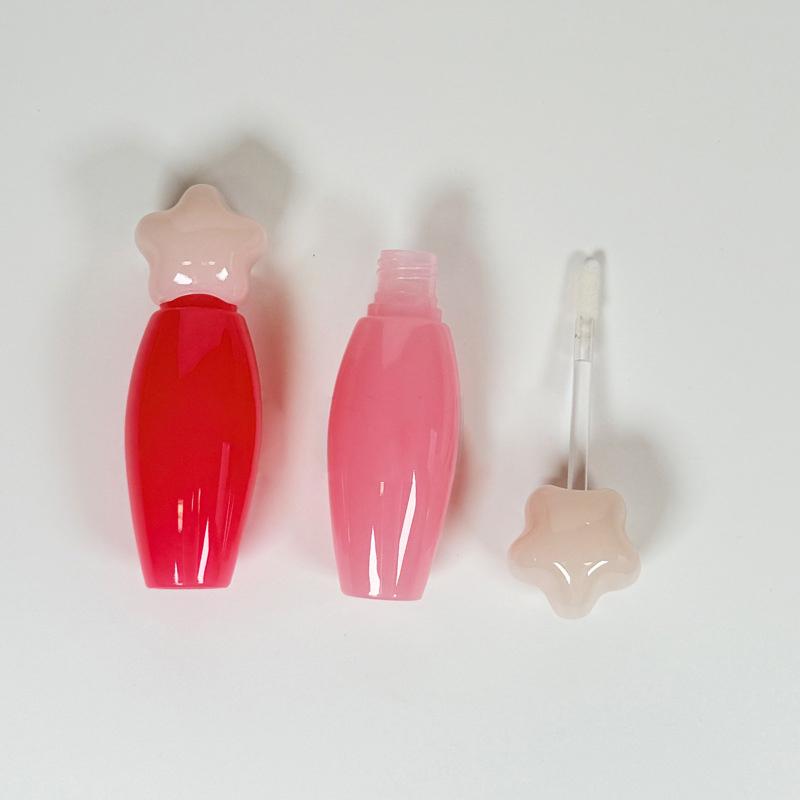 Star-Shaped Lip Gloss Tube Transparent Thick Rod Large Brush Head Empty Bottle Lips Glaze Container Reusable Lipstick Containers