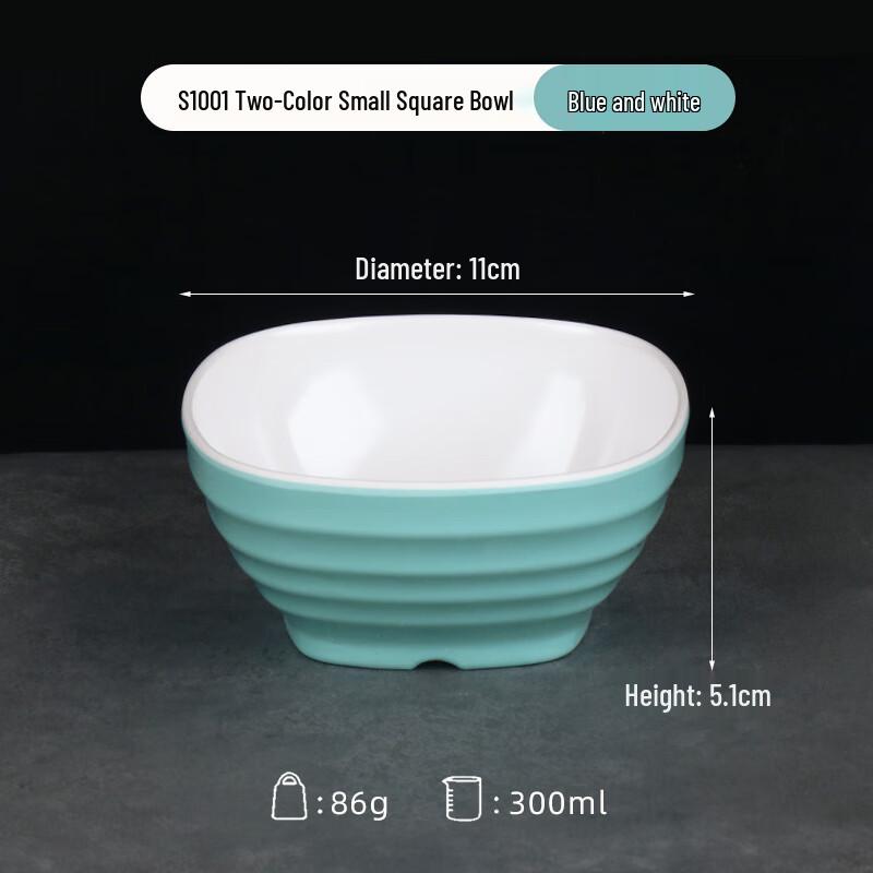 Durable Melamine Rice Bowls (10-Pack)