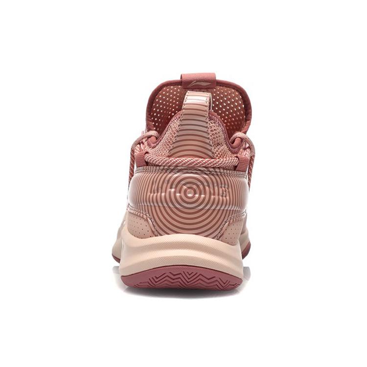 New LiNing Speed Team Anti Slip Wear Resistant Low Top Basketball Shoes Wind Sand Pink ABPQ047-1