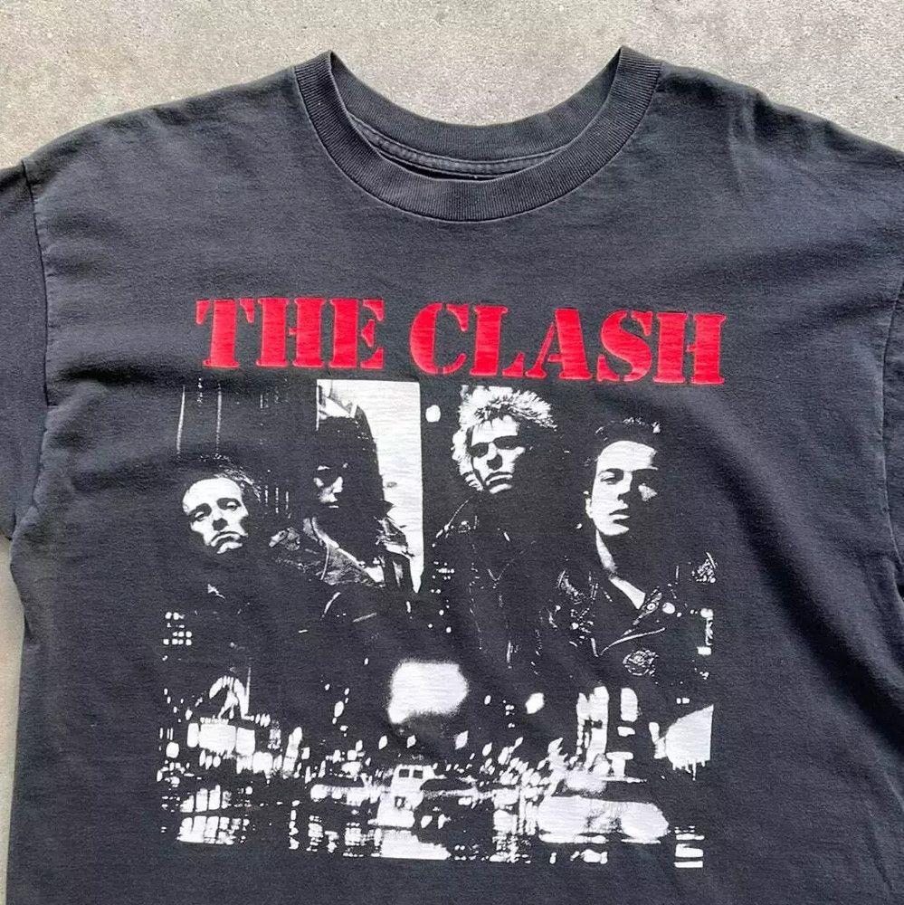 Men's Cotton T-Shirt, Quick Dry Breathable, Summer Casual Wear The Clash Band Music Lover Cotton All Size Unisex Black Tee Shirt