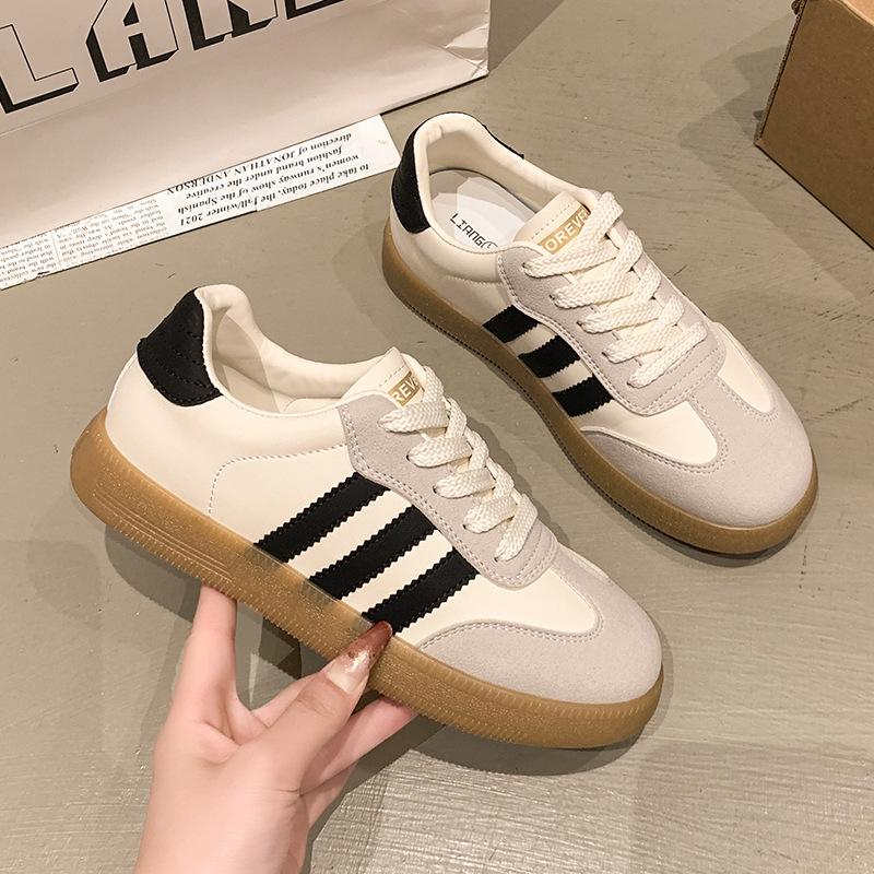 Soft-soled German training shoes women's versatile sports Forrest Gump shoes 2025 spring and summer new breathable board shoes casual white shoes