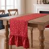 Rustic Style Plaid Table Runner Double Ended Lotus Leaf Edge Ruffle Edge Table Flag  Restaurants