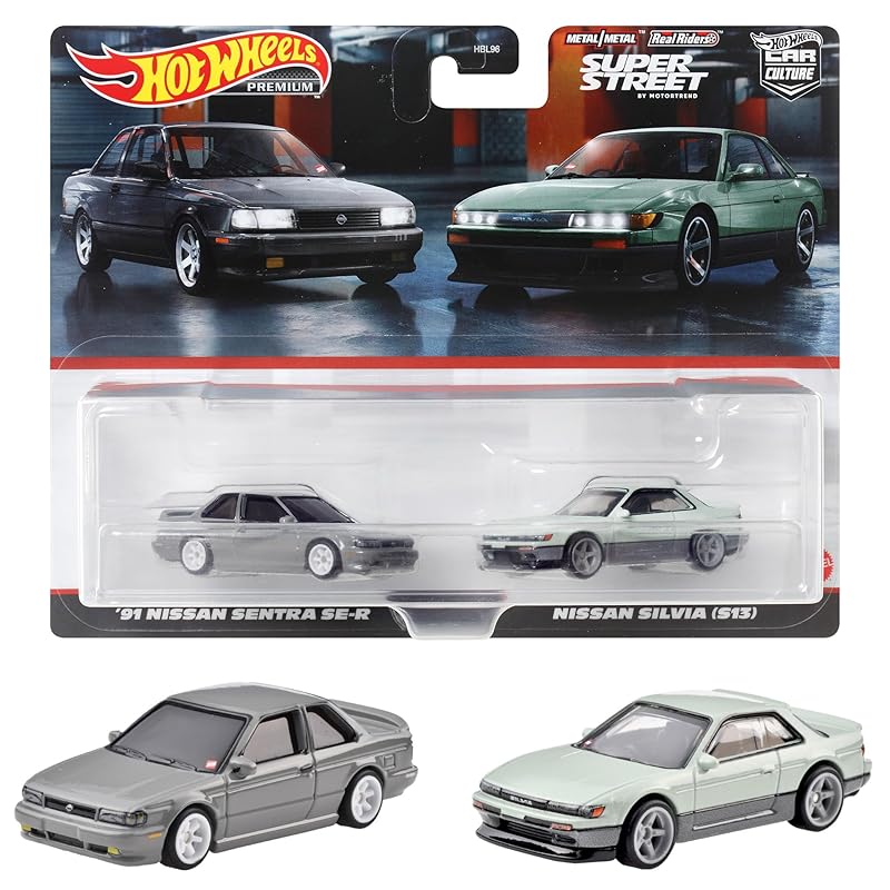 

Колеса Hot Wheels) премиум 2 пакета 91 nissan sentra SE-R/Nissan silvia (С13) [Мини-автомобиль] [3 года ~] HYF04