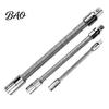 Heavy Duty Extension Rod 1/3Pcs Flexible Shaft Bar, 3/8" 1/4" 1/2" Drive Bendable Spring Steel Socket Wrench Extender, Electric Connection for
