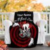 Customizable Pennywise Throw Blanket – Personalized Name, All-Season Cozy Snug Blanket, Machine Washable, Personalized Blanket