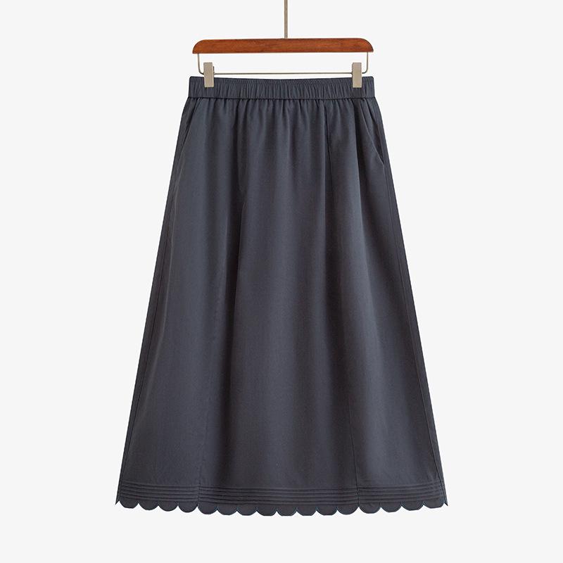 

Plus Size Women s High-Waisted Tulip A-Line Skirt, Versatile and Slimming, Spring 2026 - NQ1517 XL (120-140 jin) белый