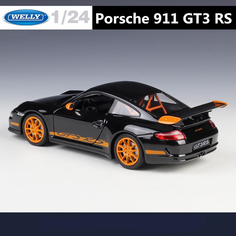 Welly 1/24 Porsche 911 GT3 RS Alloy Racing Car Model Diecast Metal Track Sports Car Vehicles Model High Simulation Kids Toy Gift