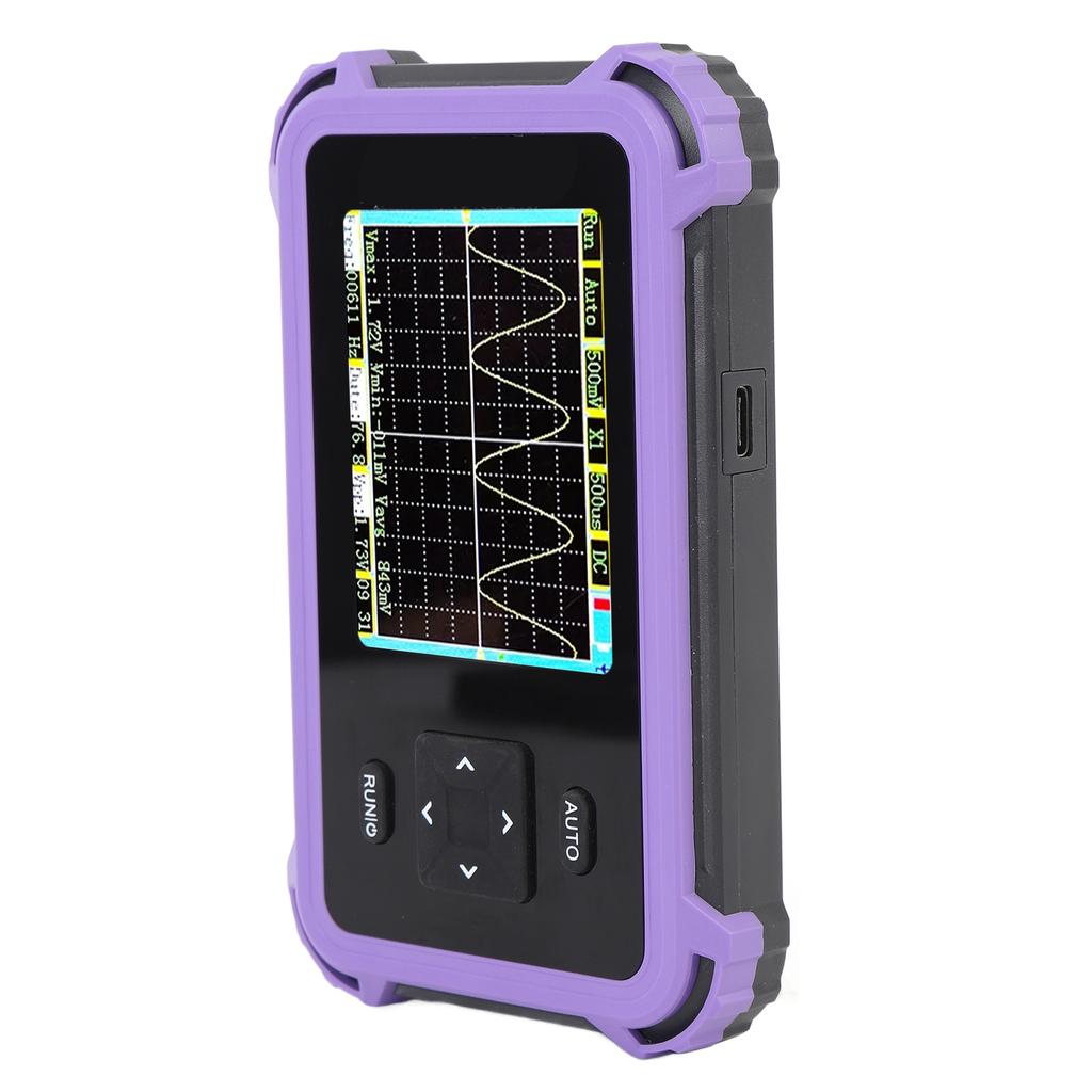 Handheld Digital Oscilloscope Portable Kit 2.8in Screen 8.33MS/s High Sampling Rate 1Mhz Bandwidth P