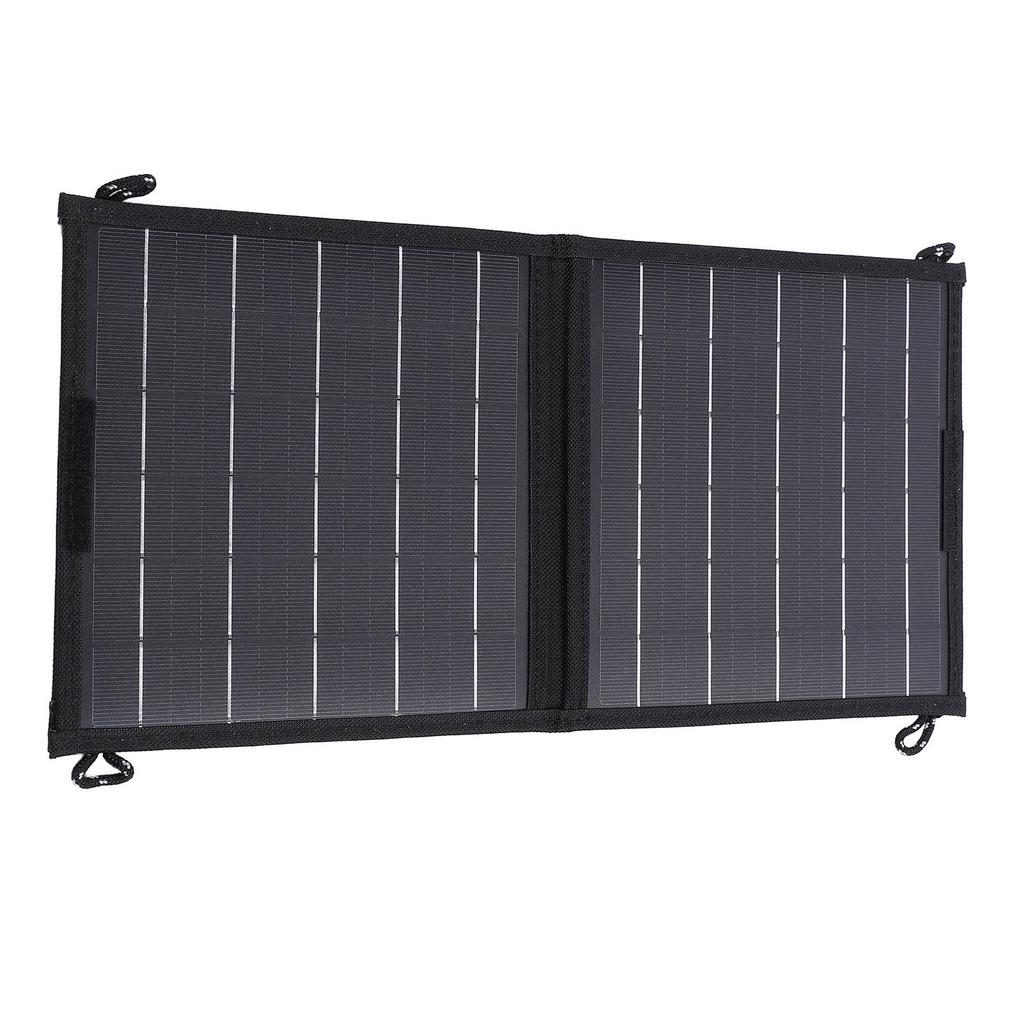 10W Portable Solar Charger Foldable Solar Panel with Dual USB Type C Output Water Resistant