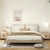 Set of 2 Nordic Style Bedside Tables with 2-Level Shelf, In Wood and Steel, 48x40x48 Cm, Black and Oak