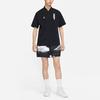 Jordan FW22 Solid Color Logo Print Zip-Up Short Sleeve Shirt Men Tops Black DR2173-010