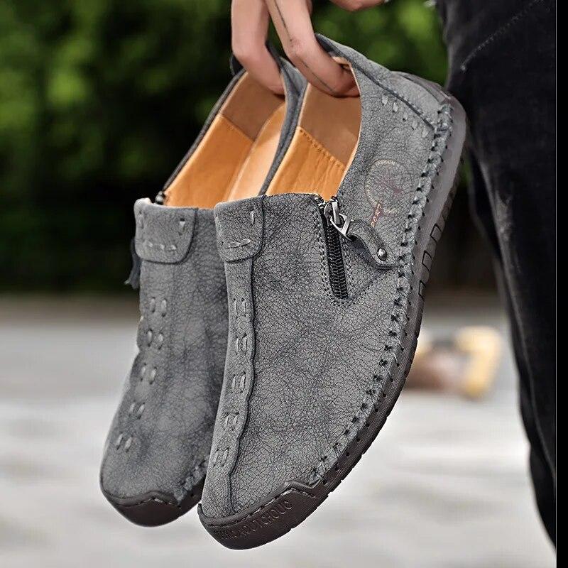 Leather Shoes Casual Sneakers Men Driving Comfortable High Quality Leather Shoes Men Loafers Tooling Shoe Zapatillas Hombre
