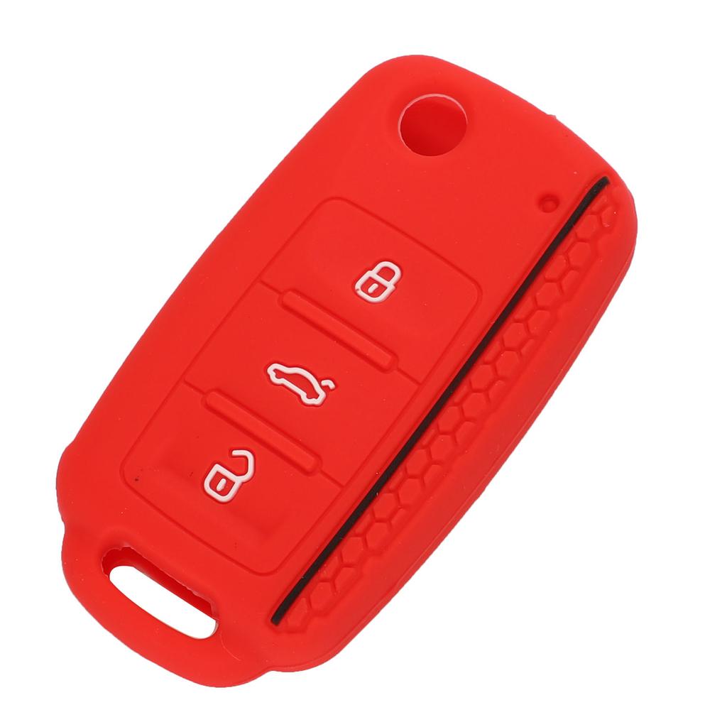 Jingyuqin Silicone Keyless Remote Cover For VW Caddy Golf Jetta Polo Passat Scirocco Tiguan For Skoda Octavia Seat 3B