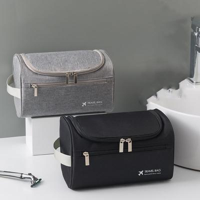 Erkek Seyahat Tuvalet Kozmetik Makyaj Çantası Taşınabilir Askılı Tuvalet Çantası Banyo İçin Makyaj Kozmetik Düzenleyici Kutusu