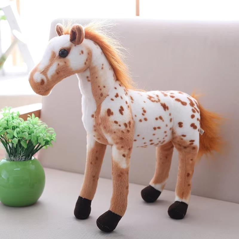 

Plush animal dolls 1PC children s toys simulation juice blood horse pillow gifts home decoration ornaments 30CM