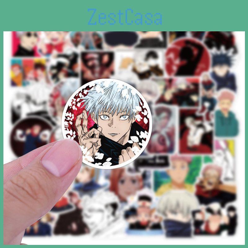 Vibrant 50/100 Pcs Anime Jujutsu Kaisen Sorcery Stickers Waterproof Decals For Laptops