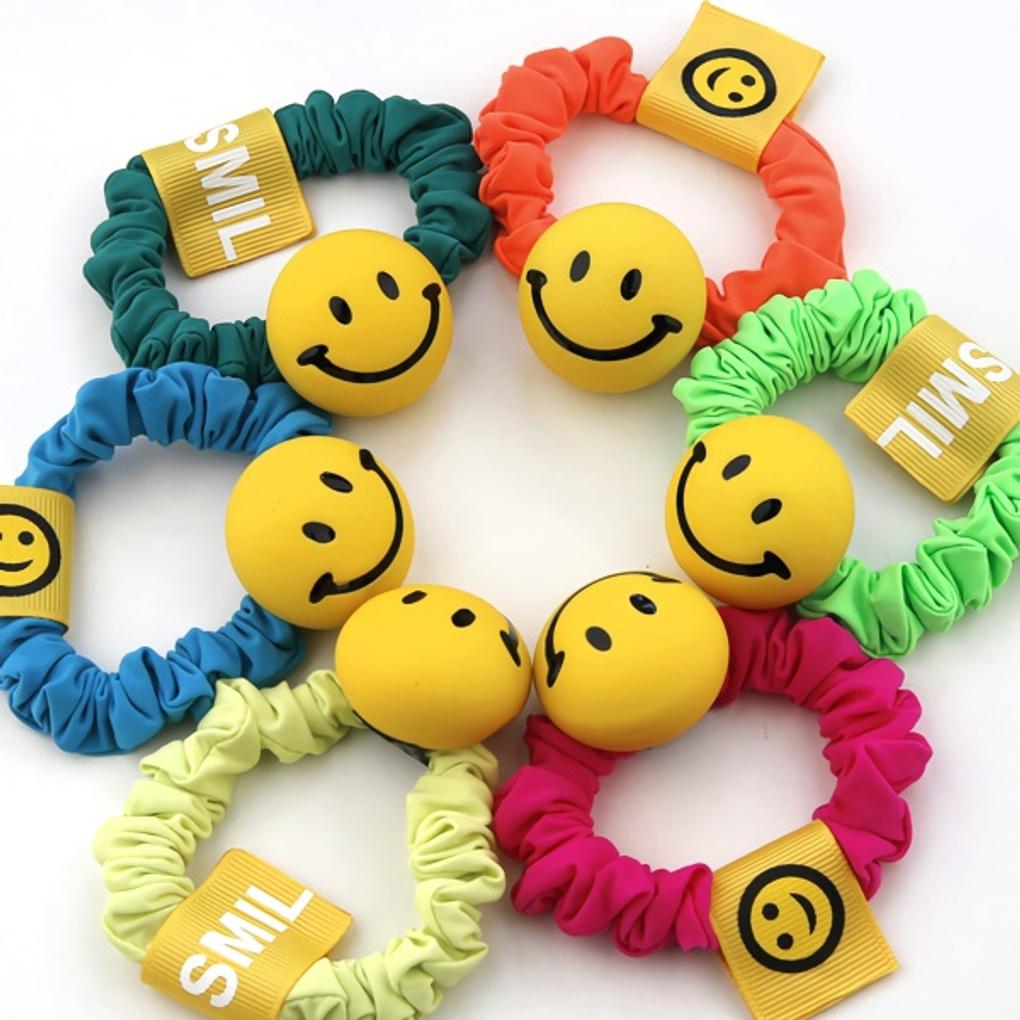Women's Daily Cute Smile Wrinkle Hair Band Hair Ring