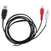 Duální RCA samec na USB samec A kompozitní adaptér audio video datový prodlužovací kabel